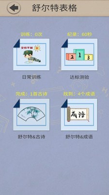 舒尔特背唐诗
