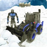 雪地挖掘机机器人鹿汽车手游
